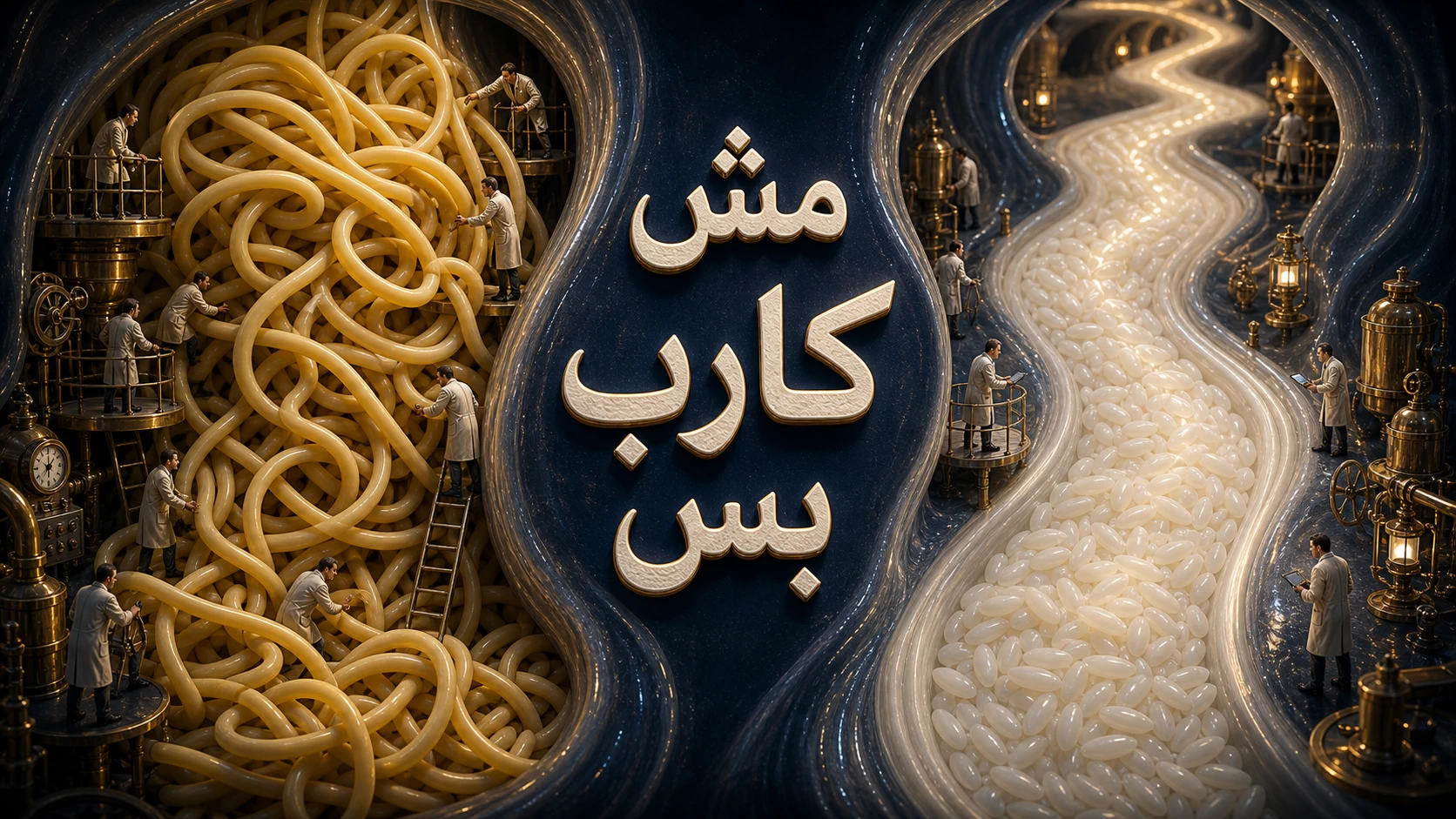 المكرونة والرز والهضم: نفس كلمة كارب… بس جسمك بيقرأ رحلتين مختلفتين